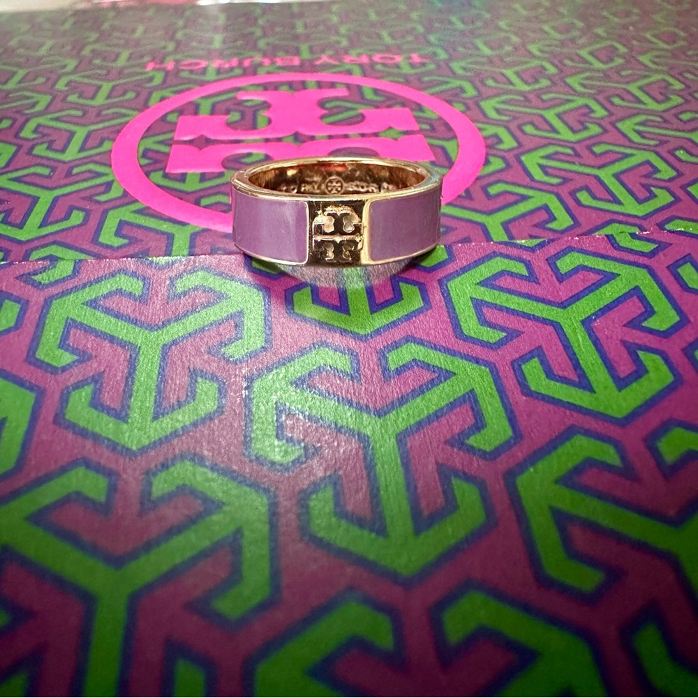 TORY BURCH Kira Enamel Ring Band